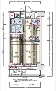 プレサンスOSAKA姫里ヴィオン【9階】の間取り