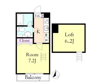 東京都練馬区旭町1【アパート】の間取り
