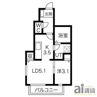 Arroz 1 アロスワン【1階】の間取り