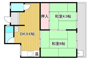 2DKの間取り画像