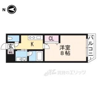 A-mon太秦天神川【1階】の間取り