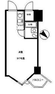 東京ベイビュウ【9階】の間取り
