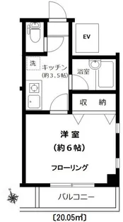 ヒルズエクセル【2階】の間取り