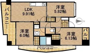 中央ハイツ海老塚【14階】の間取り