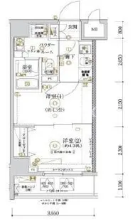 ガリシア亀戸【8階】の間取り
