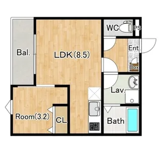 千葉県八千代市八千代台東2【アパート】の間取り