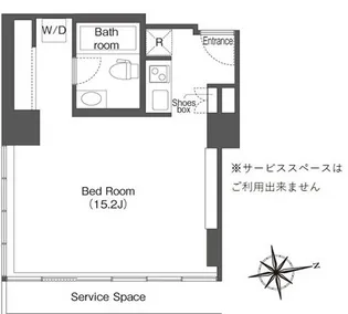 ウエリスアーバン品川タワー【15階】の間取り