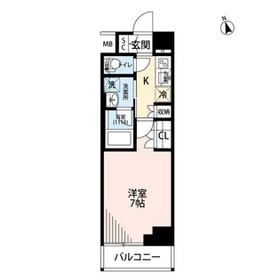 プレール・ドゥーク川崎大師II【4階】の間取り