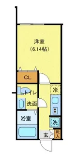 ラッキーダイム鴨居【1階】の間取り