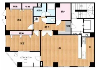 プレイスカサレリア【6階】の間取り