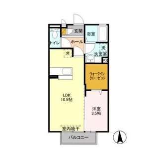 長野県長野市大字川合新田【アパート】の間取り