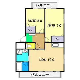 サン・マリン横浜【3階】の間取り