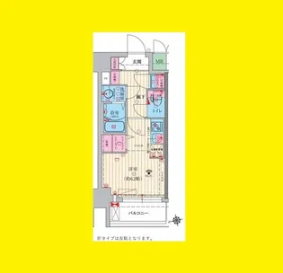 ファーストフィオーレ大阪ウエストウェルビング【4階】の間取り