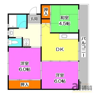 埼玉県所沢市並木8【マンション】の間取り