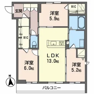 ヘリオスIII【1階】の間取り