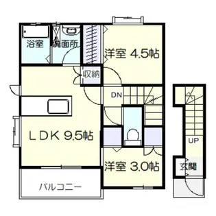 ドリームシオン(上田町)【2階】の間取り