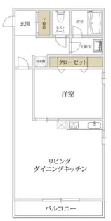 メルベーユ梶ヶ谷【1階】の間取り