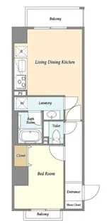 Anela Court【7階】の間取り