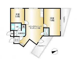 T.T.Studio【2階】の間取り