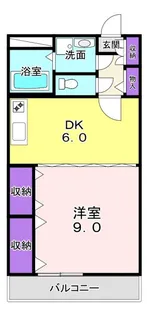 東山ハウスII【3階】の間取り