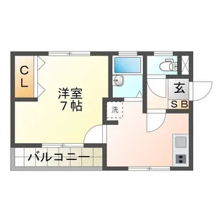 ベルエール上浜【1階】の間取り