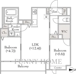 東京都世田谷区太子堂4【マンション】の間取り