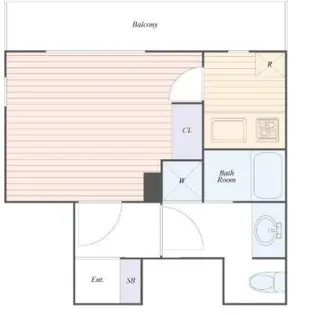 ガーラ芝御成門【14階】の間取り
