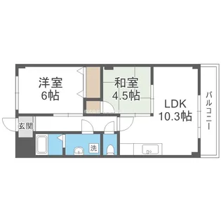 アーバ姫島公園【4階】の間取り