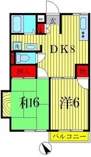 メイプルY【2階】の間取り