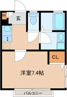 アムールみのりハイツ【1階】の間取り