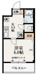 ノルテ神楽坂【3階】の間取り