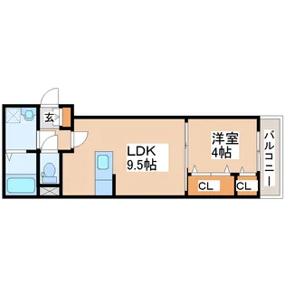 センテンス長町【1階】の間取り