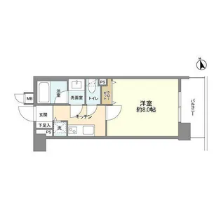 ビューネ渋谷桜丘【2階】の間取り