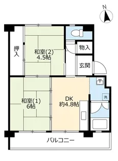UR香里【3階】の間取り