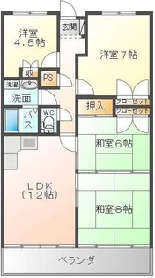 ワールドテラス【7階】の間取り