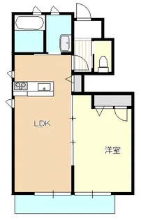 神奈川県川崎市麻生区岡上4【アパート】の間取り