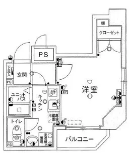 スカイコート日本橋第5【4階】の間取り
