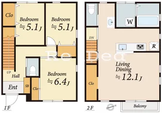 東京都日野市栄町2【一戸建】の間取り