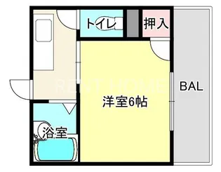 ミツワハイツII【2階】の間取り