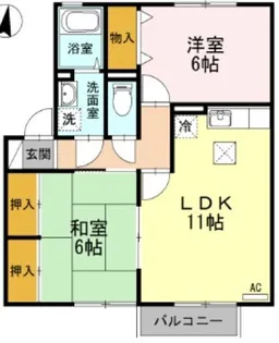 セレクト川内 A棟【1階】の間取り