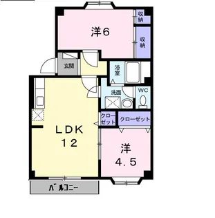 プラドール上荒屋【2階】の間取り