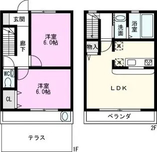 ラジュール浅井【1階】の間取り