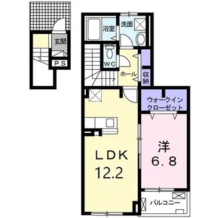 プランドール弥勒寺【2階】の間取り