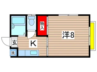 ハイツ 桜通り【1階】の間取り