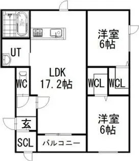 Vent vert【3階】の間取り
