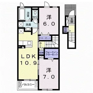 プリートC【2階】の間取り