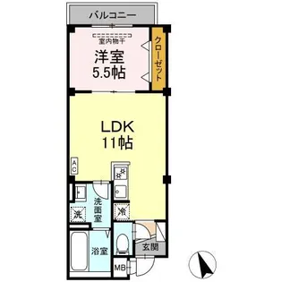 Skey residence塚越【4階】の間取り