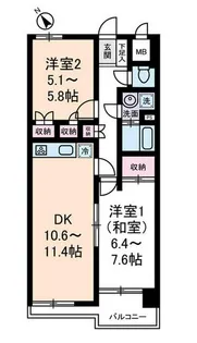ゾアール茗荷谷【2階】の間取り