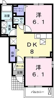 プレッソ 吉野ヶ里II【1階】の間取り