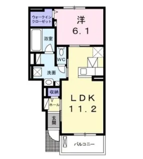 徳島県徳島市北田宮2【アパート】の間取り